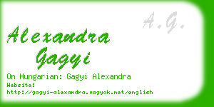 alexandra gagyi business card